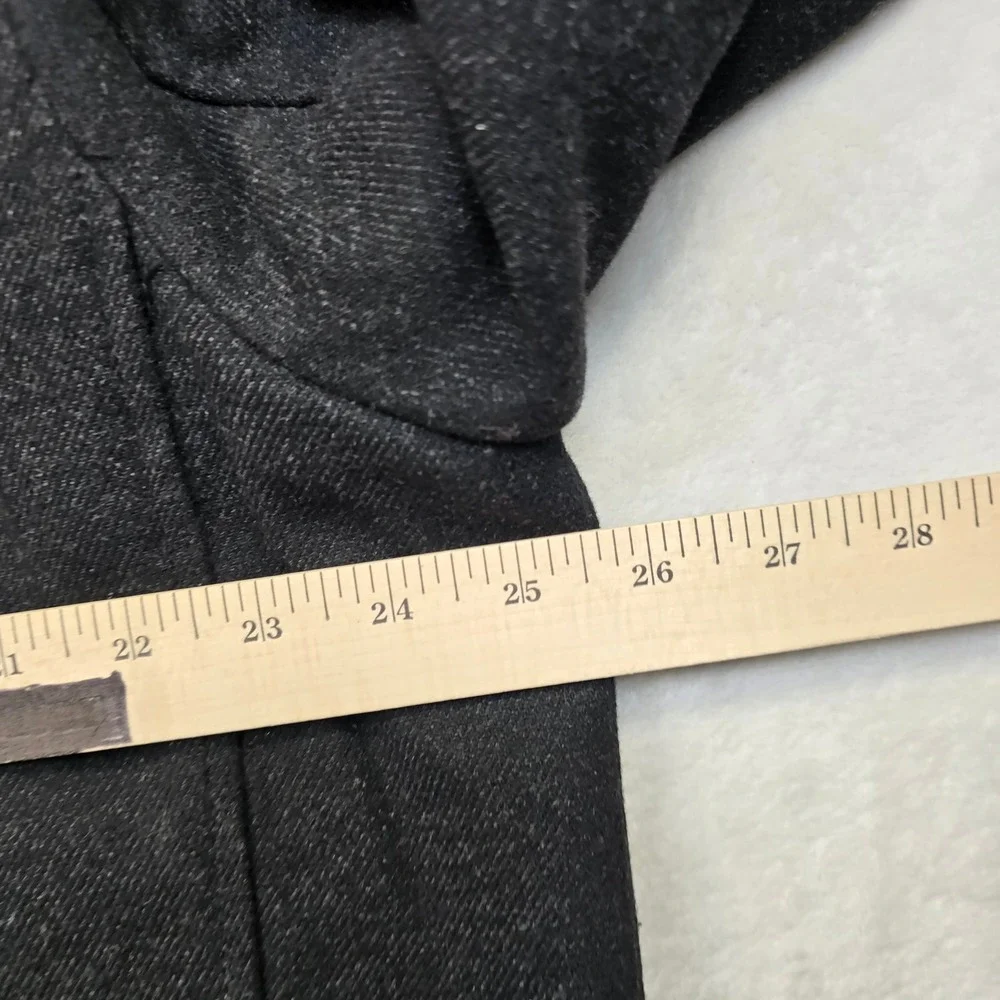 Levi Strauss Wool Bomber Jacket Mens‎ XL Dark Gray Zip Quilted Lined